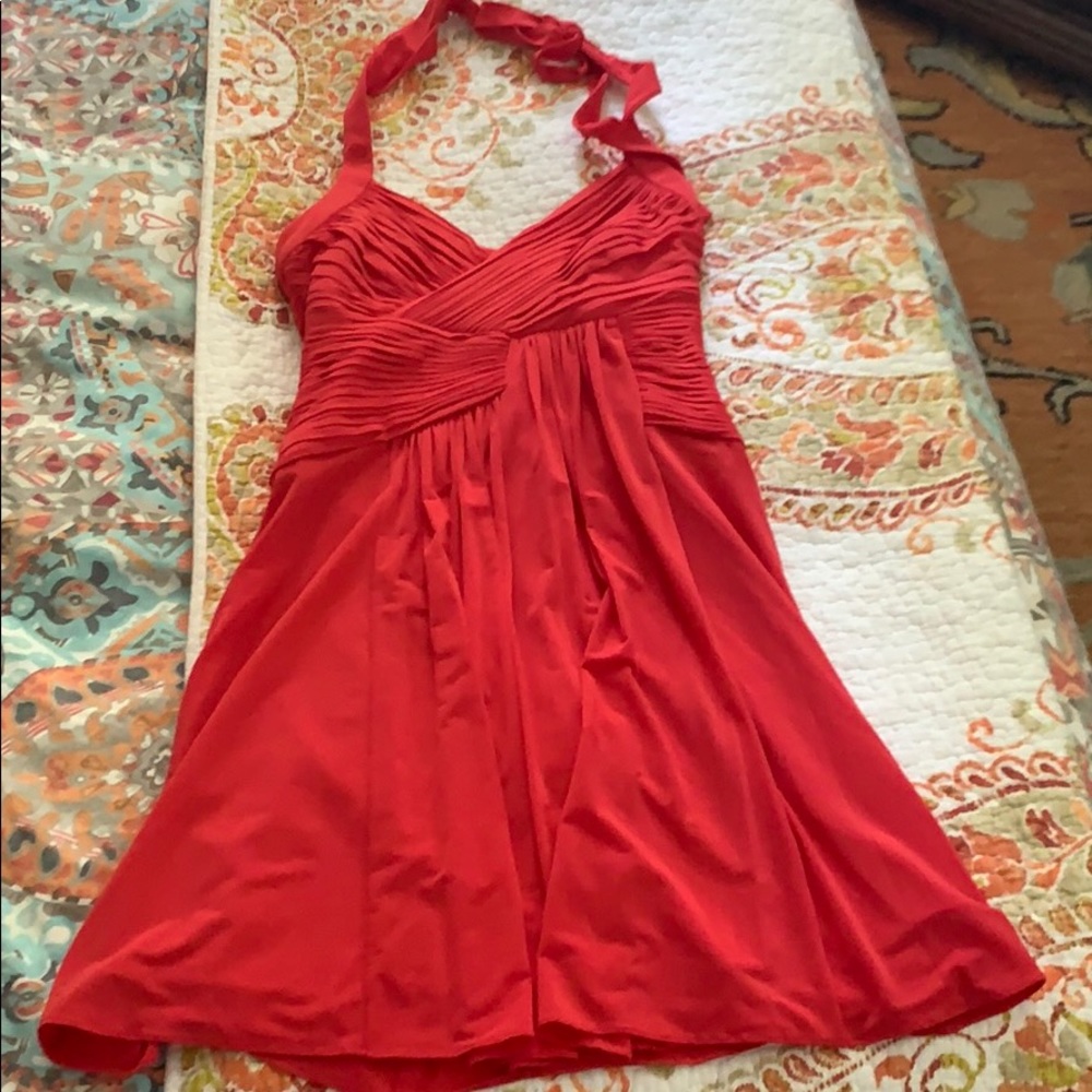 BCBGMaxAzria NWT Red Halter Dress Size XXS